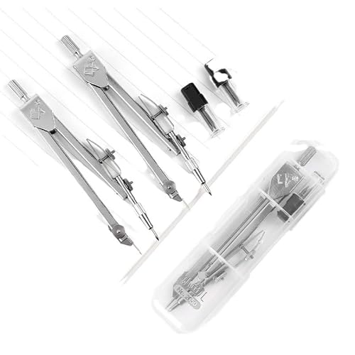 Alloy Compass Can Hold Pencil Cores Other Stationery Items
