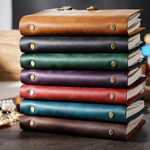 Refillable Notebook with Detachable Rings, Smooth Recycled Paper for School & Writing Refillable Binder Notebook