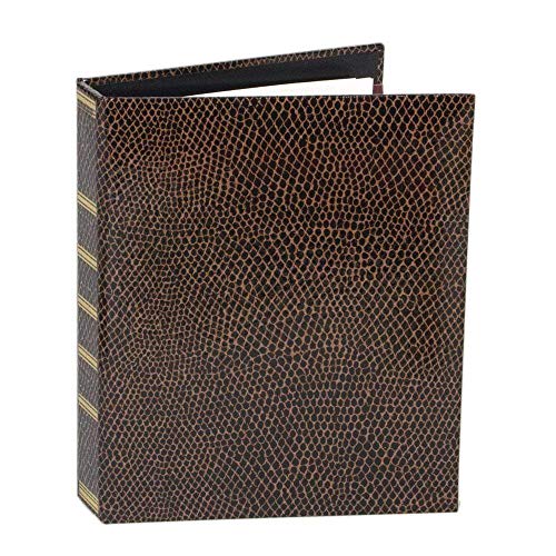 Caspari Snakeskin 4" x 6" Address Book In Brown & Black, 1 Address Book