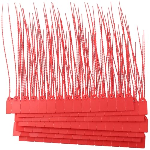 Tag Gun Fasteners Plastic Tamper Seals Numbered Zip Ties Pull Tite Security Tags Disposable Self Locking Signage(500pcs)