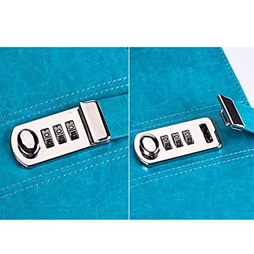 YHdtUO Leather Password Book with Lock Larger Size 21.8Cm X 17.8Cm Writer Lock Journal Lock,E-A5