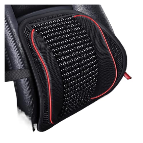 ZSRUIKJN Car Lumbar Cushion Back Support for Seat Office Chair Massage Beads for Comfort