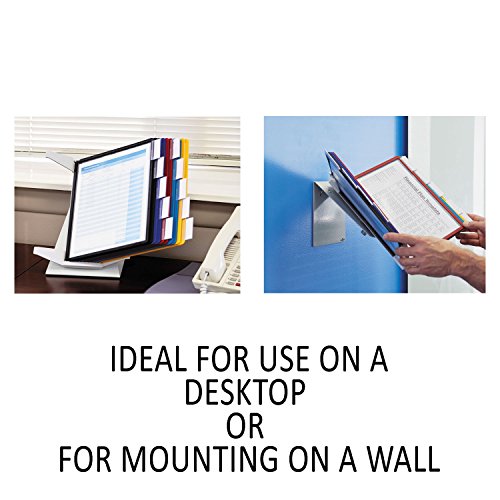 Durable Vario Desktop Reference System, 10 Panels, Assorted Colors