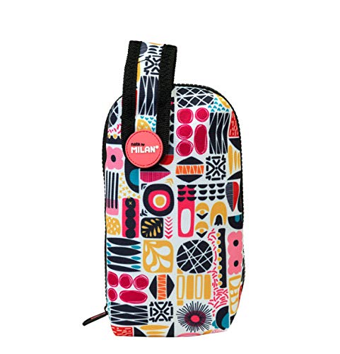 MILAN Pencil Case, Shapes Oval, 19 cm, Pink (Rosa), Polyester, Zipper Closure, Soft Shell, Unisex, Pink (Rosa), 19 centimeters, Pencil Cases