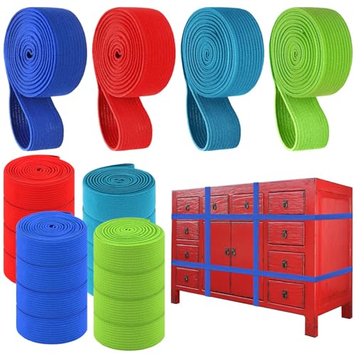 32Pcs Moving Rubber Bands for Furniture 4 Sizes Extra Large Rubber Bands