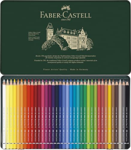 Faber-Castel FC117536 Albrecht Durer Artist Watercolor Pencils In A Metal Tin (36 Pack), Assorted