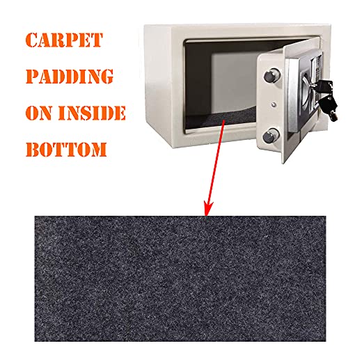 TBLOTYD Medium Digital Safe, Steel Construction, Steel Locking Bolts, Emergency Override Key, Wall and Floor Fixings/Black/8.5L ，Black-8.5L White