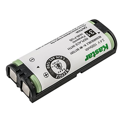 Kastar 50x HHR-P105 NI-MH Battery Type 31 Replacement for Panasonic HHR-P105A KX-242 KX-2420 KX-2421 KX-2422 KX-TG5779 KX-6702 KX-FG2451 KX-TG2411 KX-TG2424 KX-TG2620 KX-TGA241 KX-TGA570 KX-TGA670