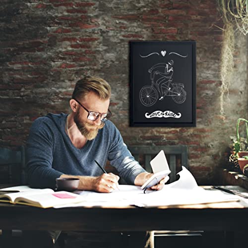 Securit WBW-BL-40-60 Wall Chalkboard Woody [Black Frame] 40-60 23.6 x 15.7 x 0.4 inches (60 x 40 x 1 cm)