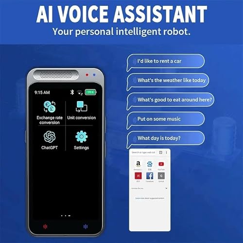 TEDILUVI Translator Multi-Language Intelligent Translation Real-time Recording Text Equipment