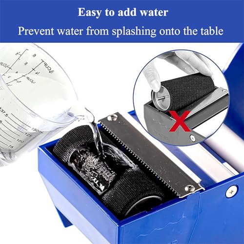 Water Activated Tape Dispenser, Wet Water Kraft Paper Dispenser, Automatic Water Application, Controllable Length, for Office, Shopping Mall