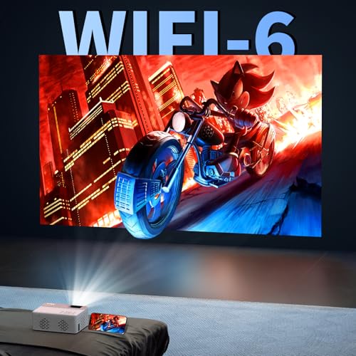 TMY 1080P Mini Projector, Built in Netflix app, 2-way Bluetooth, WiFi6