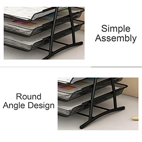 Paper Organizer Docunt File Letter Book Brochure Filling Tray Rack Shelf tal Wire sh Storage Holder New