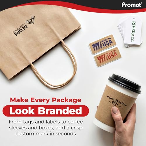 Promot Custom Logo Stamp - Personalized Your Business Text or Logo (XLarge)