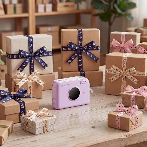 Phomemo Ribbon Printer, A30 Bluetooth Mini Label Maker Machine with 4 Tapes, Portable Ribbon Label Printer with Waterproof Labels, Rechargeable for Gift Wrap, Cloth Name Tag, in/Outdoor Use