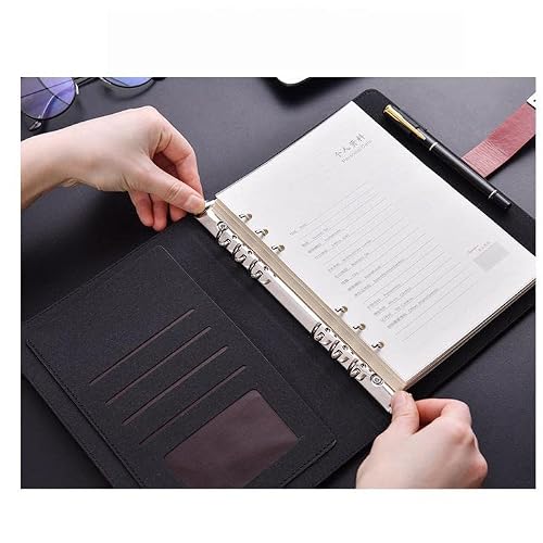 YQBUER A5 Binder Spiral Notebooks and Journals Diary with Lock Password Agenda Office Bussiness Notebooks School Supplies (Color : B, Size : A5)