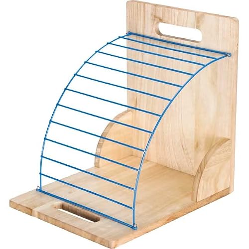 Really Good Stuff Clipboard Stand with 12 Single-Color Clipboards - 1 Stand, 12 clipboards