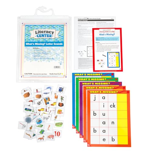 Really Good Stuff What's Missing? Letter Sounds Literacy Center