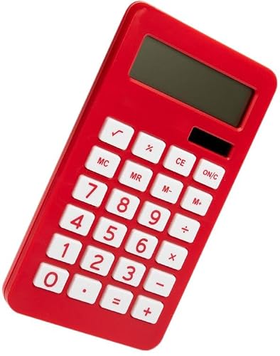 JAM PAPER Desktop Calculator - 10 Digit LCD Display - 3 3/4 x 6 3/4 Inches - Assorted Colors - Bulk 10/Pack