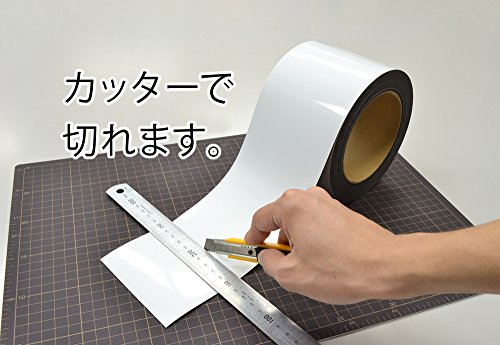 マグエックス Mag-X MSGR-08-100-10-W Magnetic Roll, Color: 3.9 inches x 32.8 ft (100 mm x 10 m), White Tsuya