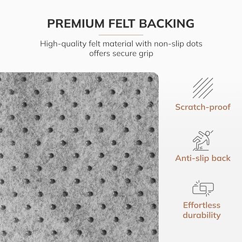 Anji Mountain 48" x 42" Bamboo Office Chair Mat for Carpet & Hardwood Floor