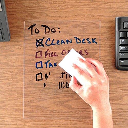 StoreSMART - Dry Erase Clear Adhesive Sheets - 25-Pack - DE1175-25