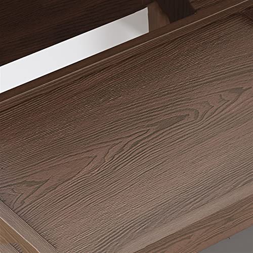 VHDY85KA Office 2-Tier PC Tower Stand, Mobile CPU Stand Holder with Invisible Casters Wheels, Wooden Rolling PC Case Floor Stand Fit Most PC Case Accessories(Natural,Small)