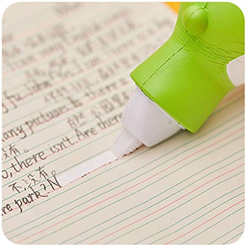Liaozy888 Cute Funny Cartoon dinosaur Shape Correction Tape Easy to Use Applicator for Instant Corrections Clear (2)