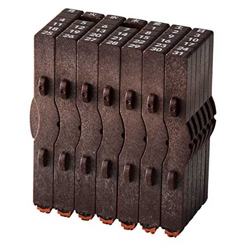 Shachihata GRJ-5ACJ Rubber Stamp Consolidated Numbers Stamp Perpetual Calendar Japanese