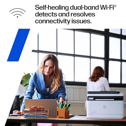 HP LaserJet Pro MFP 3105sdw Wireless Printer, Print, scan, Copy, Fast speeds, Easy Setup, Mobile Printing, Advanced Security, Best-for-Office, AI-Capable (3G646A)