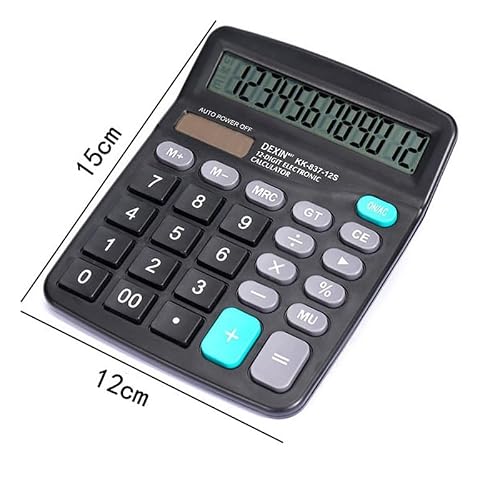 Office Supplies, Solar Calculator, Power Supply, 12 Bit Large Display Screen, Accounting Computer, Cross-Border