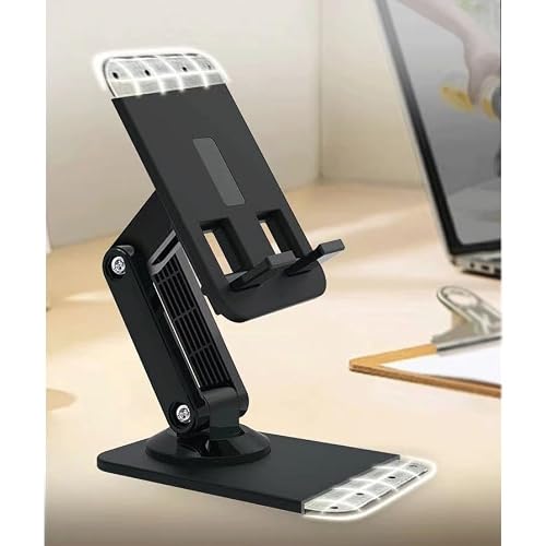 360 Degree Rotating Metal Coated Mobile Phone Reading Stand (D As Shown)
