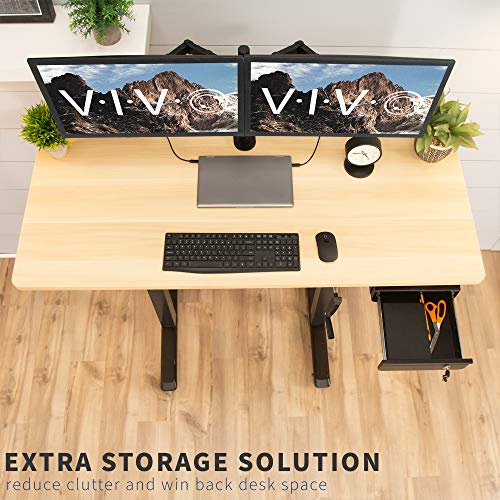 VIVO Black 12 x 14 inch Under Desk Drawer, DESK-AC03L-B