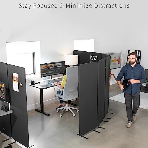VIVO Dark Gray Freestanding 72 x 66 in Privacy Panel, PP-3-T072D
