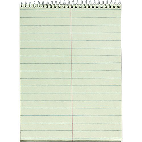 Tops Steno Book, Gregg Rule, 60 Sheets, 6 x 9 Inches, Green Tint (TOP8001), 12-Pack