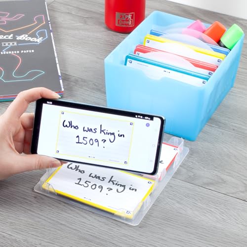 OXFORD Flashbox Box for Flash Cards 17.3 x 14.5 cm Pastel Blue