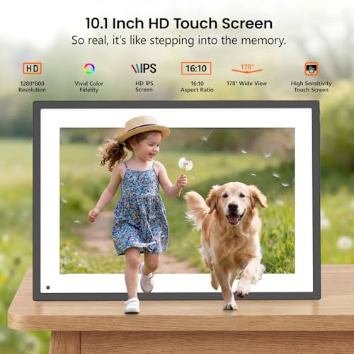 10.1" Digital Calendar Schedule Planning Interactive Touchscreen Digital Frame Weekly Monthly Planner Shared Album
