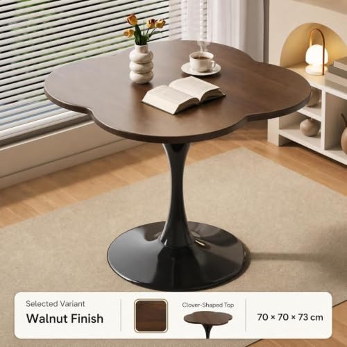 RIXNOMA Round Conference Table with Wood Base, Wooden Meeting Room Table for Office Conference Rooms and Small Office Spaces, Sturdy Modern Business Meeting