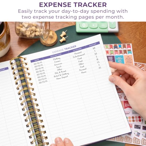 Clever Fox Budget Planner & Monthly Bill Organizer, Large Purple