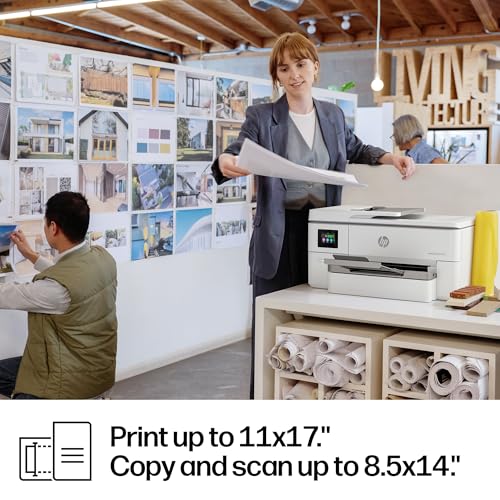 HP OfficeJet Pro 9720 Wide-Format Wireless All-in-One Color Inkjet Printer, Print, scan, Copy, fax up to 11x17, ADF, Duplex Printing Best-for-Office, 3 Month Trial of Instant Ink Included (C2XF9A)