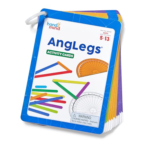 hand2mind AngLegs Small Group Set with 8 Protractors