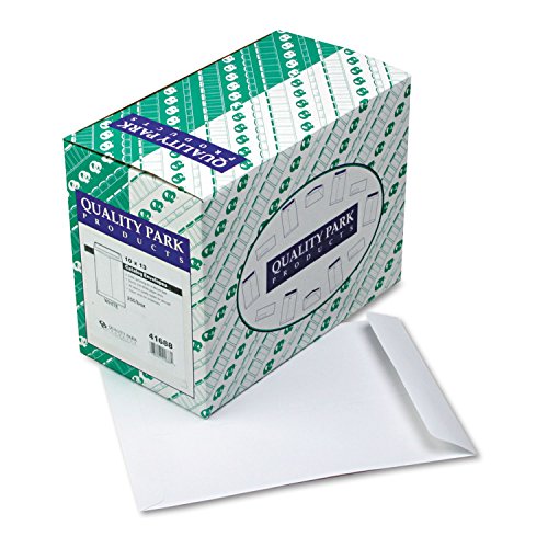 Quality Park Catalog Envelopes, Gummed, White, 10 x 13, 250 per Box, (QUA41688)
