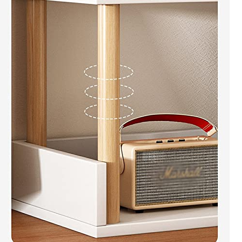 VHDY85KA Bookcase Desktop Organizer Wooden Storage Rack Desktop Bookshelf Small Desktop Organizer Table Top Bookcase for Office and Home Modern