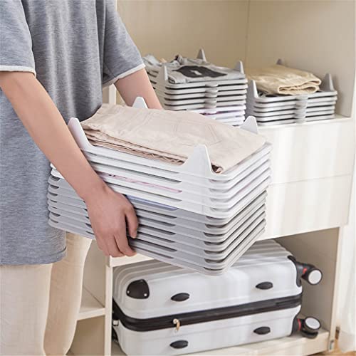 JUSHEI Closet Clothes Folding Board Organizer Shirt Folder Documents Divider T-Shirt Organization System Drawer Organizer(E)