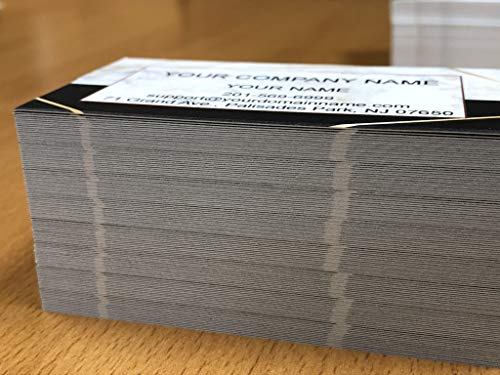 Custom Premium Business Cards, (250pcs to 2,500pcs) - Printed on 16pt(350gsm) or14pt (308gsm) Classic matte paper, Made in The USA (Marble Half)