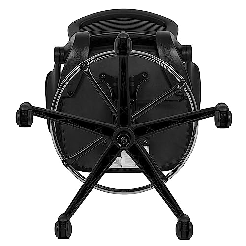 EMMA + OLIVER Mid-Back Black Mesh Ergonomic Office Chair