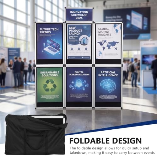Generic 6 1 Panel Trade Show Display Board Portable Folding Panel Kit