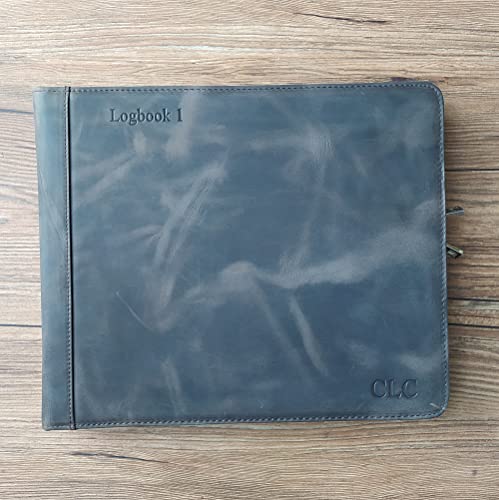 Professional Pilot Logbook Binder, Pilot Journal for Letter Size Paper, Pilot Logbook Portfolio