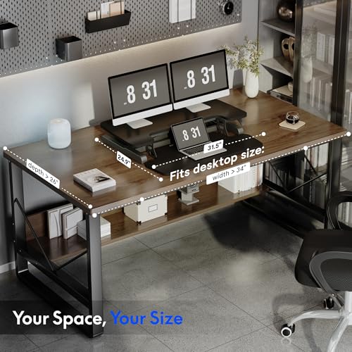 FLEXISPOT 32" Standing Desk Converter, Black
