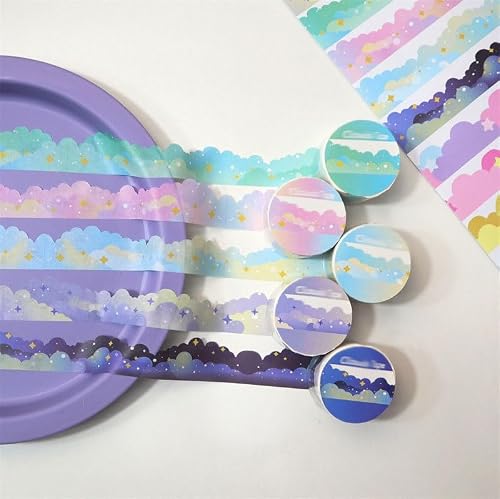 QERTYHJK Washi Tape Cute Art Decorative Adhesive DIY Scrapbooking Sticker Label Stationery